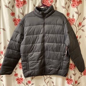 NWT Swiss Tech Puffer Jacket Mens Medium Grey Peak Performance Packable